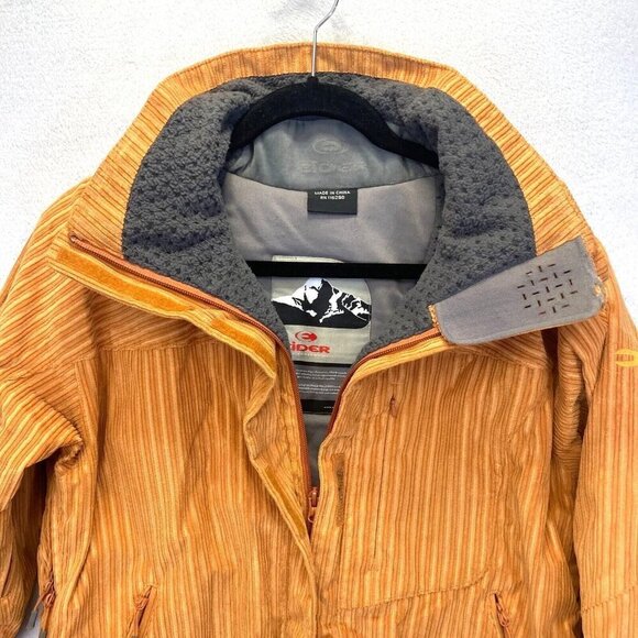 Eider Corduroy Winter Ski Jacket Womens 42 Large Burnt Orange Defender 2LS RARE - Picture 7 of 16